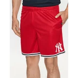 47 Brand Športne kratke hlače New York Yankees Back Court 47 Grafton Shorts Rdeča Regular Fit