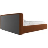 Makamii Oblazinjena zakonska postelja s prostorom za shranjevanje z letvenim dnom 160x200 cm v barvi terakote Kiana – | Shoptok.si