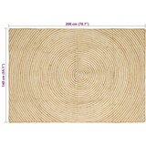  Preproga Naravna in bela 140 x 200 cm Juta, (5000132926) | Shoptok.si