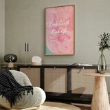  Plakat - Pink Earth Pink Life 29.7x42 Zlatni okvir | shoptok.hr
