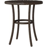  3-dijelni bistro set s jastucima smeđi od poliratana - Smeđa i krem 1 | shoptok.hr