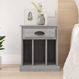 The Living Store Nočna omarica Siva sonoma 43x36x50 cm - Nočna Omarica, (21434760) | Shoptok.si