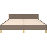  Okvir za krevet s uzglavljem smeđesivi 140x190 cm od tkanine | shoptok.hr