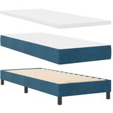  Box Spring postelja z vzmetnico in LED temno modra 80x200 cm žamet, (22051914) | Shoptok.si
