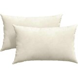 vidaXL Blazine za kavč 2 pcs krema 50 x 30 cm Žametna tkanina | Shoptok.si