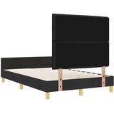 vidaXL Krevetna konstrukcija Crna Konstruirano drvo 120 x 190 cm Krevet | shoptok.hr