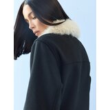Sinsay Jakna s krznom ovratnikom i dodatkom vune i viskoze | shoptok.hr