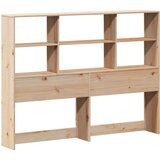 vidaXL Knjižna postelja brez vzmetnice 150x200 cm trdna borovina | Shoptok.si
