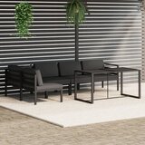  6-dijelna vrtna garnitura s jastucima aluminijska antracit | shoptok.hr