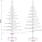  Drveno božićno drvce 180 cm Bambus i masivno borovo drvo - 180 cm Tamno smeđa | shoptok.hr