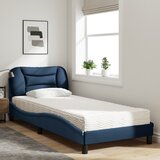  Krevet s madracem Hvar plavi 90 x 190 cm od tkanine | shoptok.hr