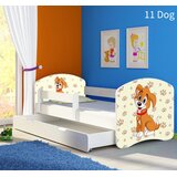  Otroška postelja ACMA z motivom, stranska bela + predal 160x80 cm 11 Dog | Shoptok.si