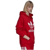 Adidas Puloverji Trefoil Hoodie Rdeča | Shoptok.si
