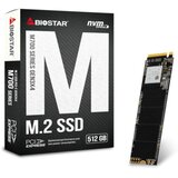 Biostar 512GB SSD, M.2, NVMe PCI-E Gen3x 4, 2280 M.2, R/W: 1650 MB/s, 1400 MB/s | Eponuda.ba