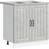  Kuhinjski ormarić za sudoper Lucca 2 pcs Betonski sivi | Eponuda.com