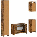  Set kupaonskih ormara od 4 dijela UTRECHT Dimljeni hrast | shoptok.hr