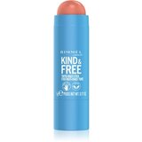Rimmel London Kind & Free večnamensko ličilo za oči, ustnice in obraz odtenek 002 Peachy Cheeks 5 g | Shoptok.si