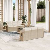 vidaXL 7-dijelni set vrtnih sofa od poliratana s jastucima bež | shoptok.hr