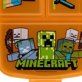 STOR Oranžna plastična otroška posoda za malico Minecraft – | Shoptok.si