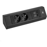 Boschmann CASIA 2 Kuhinjska ugao utičnica ALU,2xšuk,1xUSB A/C charg,crna,2m | Eponuda.com