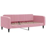  Dnevni krevet na razvlačenje ružičasti 90 x 200 cm baršunasti | shoptok.hr