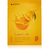 KORIKA SuperFruits Hallabong - Set of 5 Brightening Face Sheet Masks set maski za lice ima povoljniju cijenu Hallabong (za sjaj lica) | shoptok.hr
