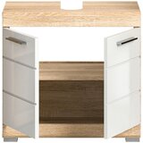 MID.YOU Omarica Za Pod Umivalnik Lambada, Bela, Barva Hrasta | Shoptok.si