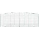  Obokane gabion košare 6 kosov 400x50x140/160cm pocinkano železo, (20758179) | Shoptok.si