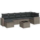  8-dijelni set vrtnih sofa od poliratana s jastucima sivi | shoptok.hr