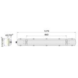  Tehničko fluorescentno rasvetno telo 2xG13/18W/230V IP65 1270mm | Eponuda.com