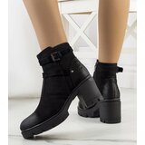 Gemre Black ankle boots with tractor sole Lamaris | shoptok.hr