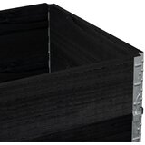  Okviri za palete 2 kom crni 80x60 cm od masivne borovine | shoptok.hr
