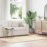 vidaXL Čupavi tepih s visokim vlaknima krem 130x200 cm poliester Cijene