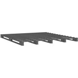  Krevet od paleta sivi 150x200 cm od masivne borovine bračni | shoptok.hr