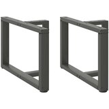  Noge za klubsko mizico v obliki črke T 2 kosa antracitne 70x25x(42-43) cm jeklo, (22123476) | Shoptok.si