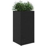  Vrtne sadilice 2 kom crna 40 x 40 x 80 cm od poliratana | shoptok.hr
