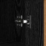  Kreveta Crni hrast 69,5 x 34 x 90 cm Obrađeno drvo i čelik | shoptok.hr