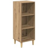 vidaXL Strani šal Umetni hrast 34,5 x 32,5 x 90 cm Konstruiran les, (5000107502) | Shoptok.si