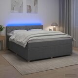  Boxspring krevet s madracem Svjetlosiva 140 x 200 cm Tkanina - Svjetlosiva 140 x 200 cm Dizajn s rombovima Cijene