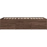  Dnevni krevet s ladicama bez madraca smeđa hrasta 90x200 cm | shoptok.hr
