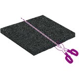  Gumenasti granulatni vanjski pod Crna 9 x 9 x 0,6 cm Guma | shoptok.hr