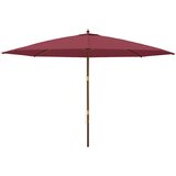  Vrtni suncobran s drvenim stupom bordo 400 x 273 cm | Eponuda.ba
