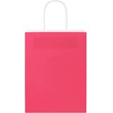 vidaXL Papirnate vrečke 250 kosov z ročaji roza 21x11x28 cm | Shoptok.si