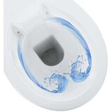 vidaXL Toaletna školjka bez ruba 7 cm viša keramička bijela | shoptok.hr
