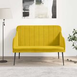  Klupa žuta 110 x 76 x 80 cm baršunasta | shoptok.hr
