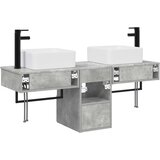  Set ormarića za kupaonicu 3 kom. Betonska siva 53 x 35 x 39 cm | shoptok.hr
