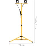  LED reflektor sa stativom 2 x 10 W topli bijeli | shoptok.hr