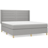  box spring s madracem svjetlosiva 160x200 cm tkanina | shoptok.hr