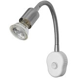 Osram Fleksibilna zidna lampa PLUG TUBE FLEX 1xGU10/5W/230V mat hrom/bela | Eponuda.com