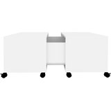  Stolić za kavu bijeli 75 x 75 x 38 cm od iverice | shoptok.hr
